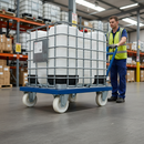 160mm Heavy Duty Fixed Plate Castor with Nylon Wheel - 400Kg Load Capacity