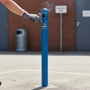 Premium Heavy Duty Ashtray Bollard 1.2m with Decorative Top Caps and Easy Maintenance