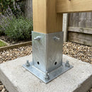 Bolt Down Fencing Support - Galvanised Steel