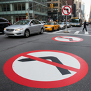 Premium No Left Turn Preformed Thermoplastic Road Marking for Enhanced Traffic Control and Safety