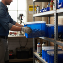 35L Premium Stackable Storage Boxes - Transparent Blue