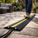 Snap Fit Cable Protectors – Yellow Hazard Strip – Durable – Indoor/Outdoor