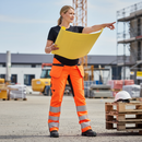 Premium Women's Hi-Vis 4-Way Stretch Maternity Trousers for Comfortable Workwear