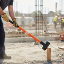 Premium Insulated Sledge Hammer with Fiberglass Handle - Shock Resistant for Live Conductors and Cables