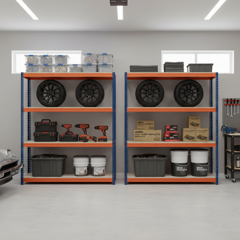 Premium Heavy Duty Garage Shelving - 1800mm High - 500kg Capacity
