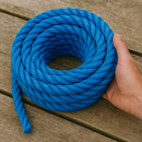 18mm Blue Polypropylene Rope 3 Strand – Heavy-Duty, Waterproof & UV-Proof – 30m Coil for Marine, Outdoor & DIY!