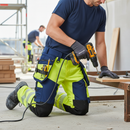 Premium Hi-Vis Yellow/Navy Blue Trousers with 4-Way Stretch, Holster Pockets, and Ventilation for Ultimate Comfort