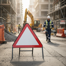 Premium Blank Road Sign 750mm - Engineer Grade Retroreflective Metal Construction for Safety and Compliance