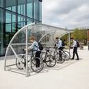 Premium 10 Cycle Shelter with Steel Strongbox Framework and UV2 Pet-G Sheeting Options