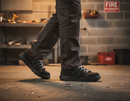 Premium Nubuck Leather Sneaker Trainer with Steel Toe Cap, Composite Midsole, and Slip-Resistant Sole for Enhanced Safety and Comfort