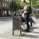 Premium Outdoor Litter Bin 40L with Easy Emptying Mechanism for Low Footfall Areas