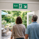 Exit Signs – Running Man with Arrow Down/Right – Indoor/Outdoor