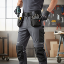 Premium Slim Fit Stretch Work Trousers with Holster Pockets for Enhanced Comfort and Durability