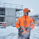 Premium Lightweight Hi-Vis Winter Jacket with Windproof and Waterproof Features, Reflective Details for Enhanced Visibility