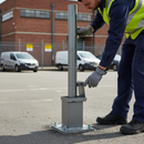 Premium Removeable Galvanised Steel Bollards 1200mm for Enhanced Security and Aesthetic Appeal