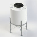 500 Litre 45° Cone Tank, UV Polyethylene, 2in Drain Fitting (view 2)