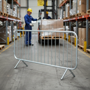Premium Fixed Leg Crowd Control Barrier 2.3m - Heavy Duty Steel Construction for Events, Festivals, and Safety Perimeters