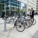 Professional Double-Sided Bike Rack for 6 Bikes - Galvanised Steel Construction with Corrosion Resistance