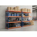 Heavy Duty Industrial Shelving - 1677mm High - 400kg Capacity - Steel Construction