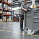 100mm Heavy Duty Swivel Bolt Hole Castor with Polypropylene Wheel