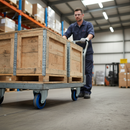 100mm Heavy Duty Swivel Plate Castor with Nylon Centre and Roller Bearing