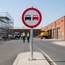 Professional No Overtaking Sign Dia 632 for Road Safety - Sizes 600mm to 1200mm, Ideal for Narrow Roads and Hazardous Conditions