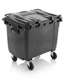 3x 660 Litre 4-Wheeled Waste Bins on Pallet (view 2)