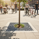 Premium Heavy Duty Tree Grille with Petal Design - Galvanised Steel, Multiple Sizes for Urban Protection
