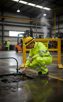 Premium Fire Retardant Hi-Vis Anti-Static Overtrousers with Elasticated Waist and Reflective Bands