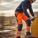 Premium High-Performance Hi-Vis Winter Trousers with Waterproof Design, Knee Pad Pockets, and Detachable Braces in Multiple Lengths