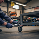 125mm Heavy Duty Braked Swivel Bolt Hole Castor with Elastic