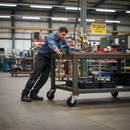 125mm Heavy Duty Swivel Bolt Hole Castor with Elastic Nylon Centre