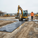 Premium Half-Sized Ground Protection Mat Track Mat 2400x600x12mm for Easy Mobility and Stability