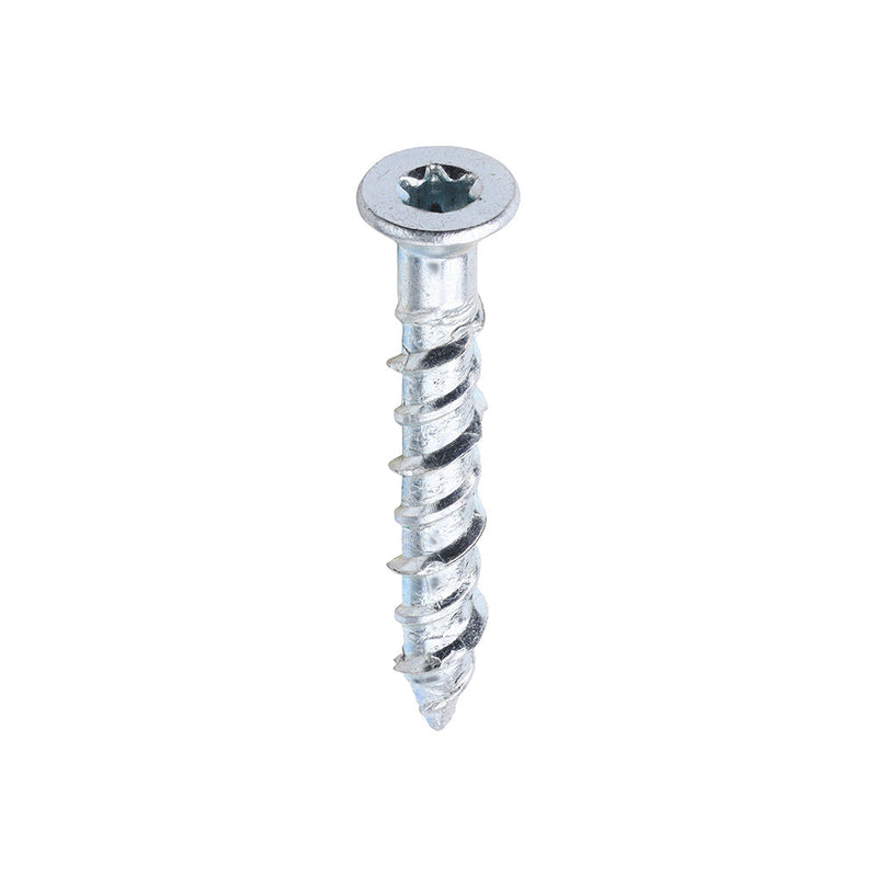 Masonry Screws - TX - Countersunk - Zinc - 6.0 x 40