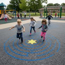 Premium Circular Maze Playground Marking Set for Skill Development and Fun Learning