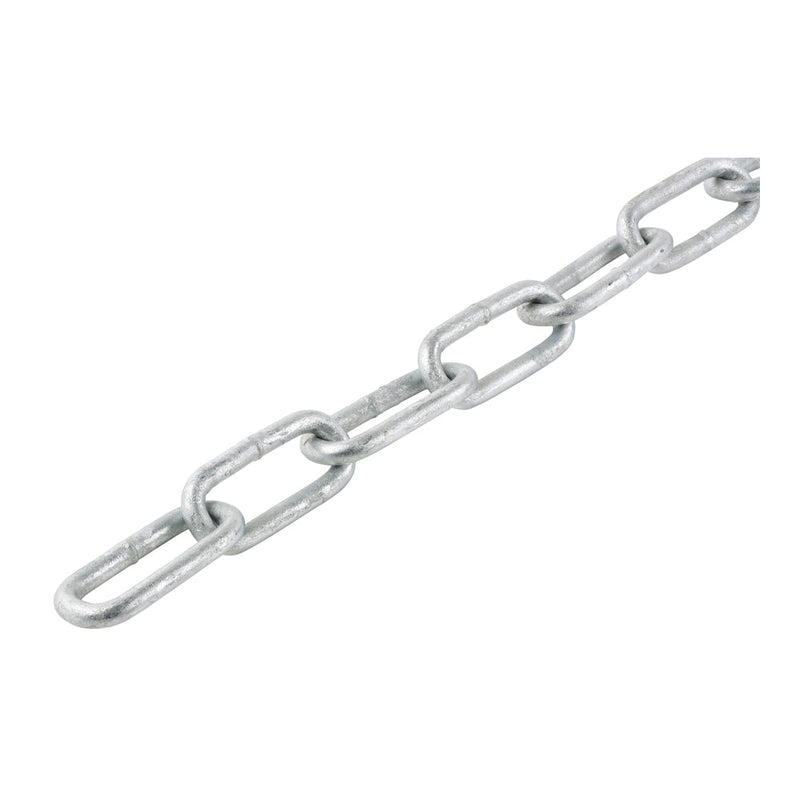 Welded Link Chain - Hot Dipped Galvanised - 6 x 42 x 12mm (10m)