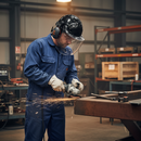 Premium Machinery Helmet with Ear Defenders & Full Face Visor