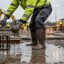 Premium Ultralight Safety Wellingtons with Steel Toe Cap, Waterproof and Slip-Resistant Outsole for Winter Protection