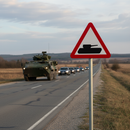 Premium Slow Moving Military Vehicles Post Mounted Sign - Various Sizes Available for Enhanced Road Safety