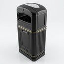 Slimline Heritage Outdoor Litter Bin – 72 Litre Polyethylene (view 2)