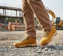 Premium Heavy Duty Chukka Boot with Steel Toe Cap, Slip Resistant Nubuck Leather Upper and EN ISO 20345:2011 Compliance