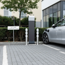 Professional EV Charging Protection Bollards - Heavy Duty Steel with Reflective Bands for Enhanced Visibility