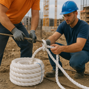 18mm White Polypropylene Rope 3 Strand - 30m Weatherproof Coil