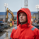 Professional High-Visibility Removable Hood with Reflective Details for Jackets in Multiple Sizes