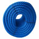 14mm Blue Polypropylene Rope 3 Strand - 50m Weatherproof Coil