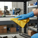 Professional 100% Cotton Yellow Duster - Pack of 10 for Effective Surface Cleaning