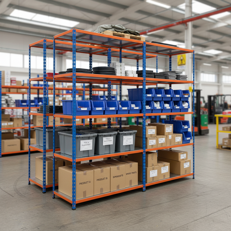 Heavy Duty Industrial Shelving - 3050mm High - 340kg Capacity - Steel Construction