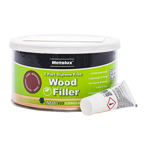 Metolux 2 Part Styrene Free  Wood Filler - Teak - 275ml