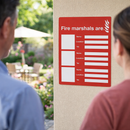 Fire Marshal Signs – Customizable – Safety & Compliance – Indoor/Outdoor