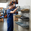 Premium Stackable Wire Baskets for Merchandising Displays - Zinc Plated, Durable with Optional Dividers